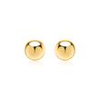 Gold plated 925 silver ball stud earrings