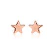 Star Stud Earrings In Rose Gold-Plated 925 Silver