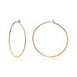 Hoops made of gold-plated 925 silver
