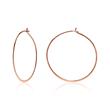 Hoops in rose gold-plated sterling silver