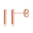Rose gold plated 925 silver earrings with chopsticks