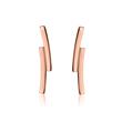 Rose gold plated 925 silver earrings