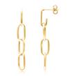 Gold plated 925 sterling silver stud earrings for ladies