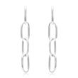 Sterling silver link stud earrings for ladies