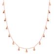Necklace in sterling silver with rose gold plating