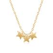 Star necklace in gold-plated sterling silver