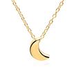 Necklace moon in gold-plated sterling silver