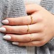 Ring Ball In Gold-Plated Sterling Silver