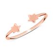 Ring Stars In Rose Gold-Plated 925 Silver