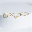 Minimalistischer Ring aus vergoldetem 925er Silber