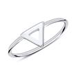 Ring triangle made of 925 sterling silver