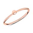 Rose Gold Plated 925 Silver Ring With Ball Design