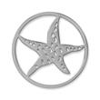 Coin Stainless Steel Starfish Silver