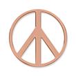 Coin stainless steel peace pink gold