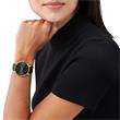 Ladies Watch Pyper With Leather Strap, Black