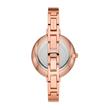 Reloj de mujer de acero inoxidable chapado en oro rosa, biseles intercambiables