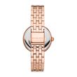 Diamond darci watch for ladies in stainless steel, rosé