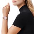 Reloj layton de acero inoxidable para mujer, rosado