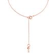 Anchor chain in rose gold-plated 925 silver zirconia