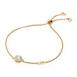 Ladies Bracelet In Gold-Plated 925 Silver With Zirconia