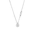 Drop necklace premium in sterling silver with cubic zirconia