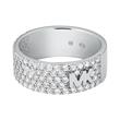 Ladies ring in 925 sterling silver with zirconia