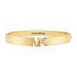 Ladies' Engraved Bangle Brass In Stainless Steel, Gold-Plated