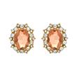Sparkling statement earrings rose costuME jewellery