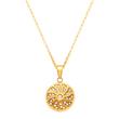 Gold plated pendant incl. chain