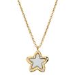 Necklace stainless steel star pendant zirconia