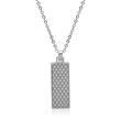 Stainless steel chain and engravable pendant