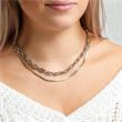 Anchor chain necklace for ladies in stainless steel