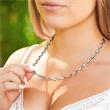 Anchor chain necklace for ladies in stainless steel