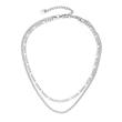 Ladies layer necklace in stainless steel