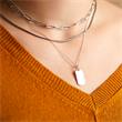 Dog tag ketting van sterling zilver