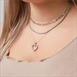 Stainless steel layer necklace for ladies