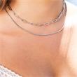 Stainless steel layer necklace for ladies