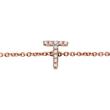 14ct. rose gold letter bracelet with diamonds