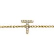 14 Karaat Gouden Armband Met Diamanten, 3 Letters, Symbolen
