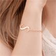 Name Bracelet Infinity Silver Pink Gold