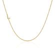 Ladies Letter Chain In 14K Gold