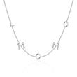 Letter Chain In 14K White Gold For Ladies