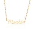 Gold-plated sterling silver naME chain