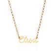 Necklace in 925 silver gold plated naME selectable
