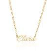 Necklace with selectable naME in 14K gold