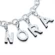 Sterling silver letters charm