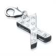 Sterling silver letters charm