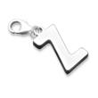 Sterling silver letters charm