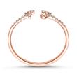 14ct. rose gold personalisable ring with diamonds