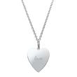 Stainless steel necklace with pendant stainless steel heart
